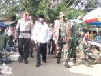 PLT.Bupati Lampung Utara Sambut Kedatangan Danrem 043/Gatam Di Posko Penegakan Disiplin Covid-19
