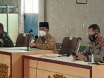 H.Budi Utomo SE.MM, Pimpin Rakor Bersama Forkopimda, di GOR Sukung Kotabumi