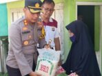 Operasi Patuh Krakatau 2022, Polres Lampung Utara Bagikan Bahan Pokok dan Helm