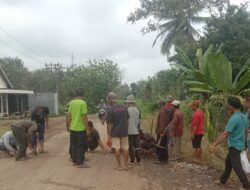 Pihak Purusahan (FKAP) Ingkar Janji,Warga Desa Kali Cinta Portal Jln Dusun Cinta Sari