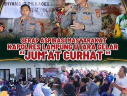 Warga Tanah Miring Respon Positif Kegiatan Serap Aspirasi Yang Digelar Polres Lampung Utara.