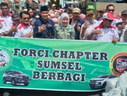 Forci Chafter Sumsel dan Wakil walikota Palembang Memberikan Santunan Kepada Korban Sijago Merah