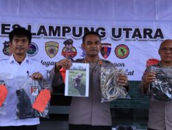 Kapolres Lampung Utara Gelar Konferensi Pers Ungkap Kasus Tindak Pidana