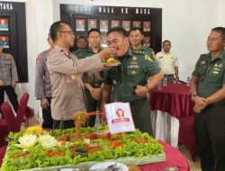 Hari Ulang Tahun TNI Ke- 78, Polres Lampung Utara Berikan Kejutan