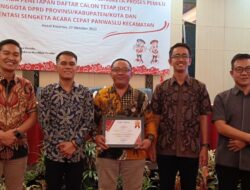 Panwaslu Umpu Semenguk Way Kanan, Raih Penghargaan Kedua Se-Provinsi Lampung