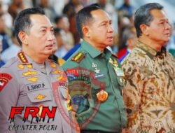 Kapolri Bersama Panglima TNI Hadiri Deklarasi Kampanye Pemilu Damai 2024, Di KPU Menteng Jakarta Pusat