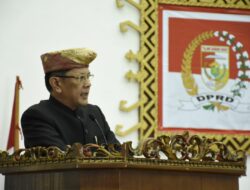 M. Firsada Bacakan Sambutan Gubernur Saat Rapat Paripurna Istimewa HUT Ke-60 Provinsi Lampung