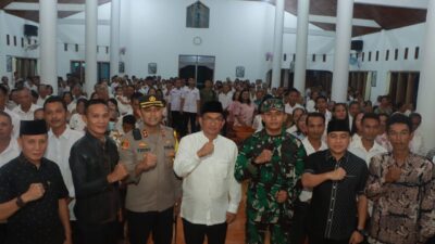 Pastikan Perayaan Paskah Berjalan Aman, Kapolres Lampung Utara Bersama Forkopimda Cek Langsung Pengamanan Gereja