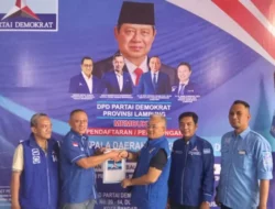 Yozi Rizal, Bendahara DPD Demokrat Lampung Daftar Bakal Calon Bupati Way Kanan