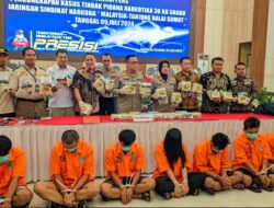 Polda Lampung Gagalkan Pengiriman 30 Kg Sabu di Tol Bakauheni, Amankan Tujuh Tersangka