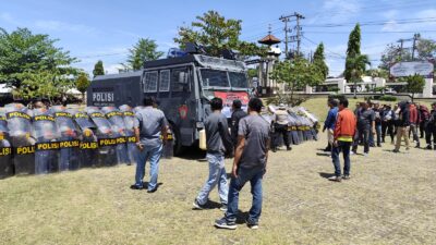 Polres Lampung Utara Gelar Gladi Bersih Latihan Sispamkota Pilkada 2024