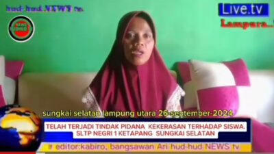 Diduga wali murid menampar siswa SMPN 1 Ketapang Sungkai Selatan