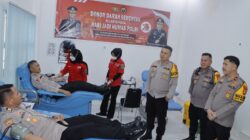 Dalam Rangka Kegiatan Peringati HUT Humas Polri Ke-73, Polres Muba Mengelar Donor Darah.