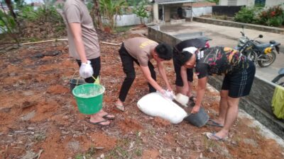 Dukung Ketahanan Pangan Nasional, Polres Lampung Utara Manfaatkan Lahan Kosong