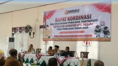 Bawaslu Lampura Selengarakan Rapat Kordinasi Dan Pengawasan Pemilihan Partisipatif