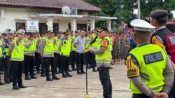 Polres Muba Kerahkan 387 Personil Gabungan Untuk Mengamankan Debat Pilkadal Cabup dan Cawabup kabupaten Muba Putaran Dua.