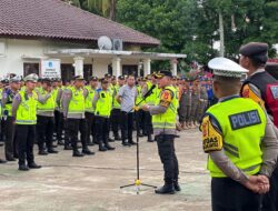 Polres Muba Kerahkan 387 Personil Gabungan Untuk Mengamankan Debat Pilkadal Cabup dan Cawabup kabupaten Muba Putaran Dua.