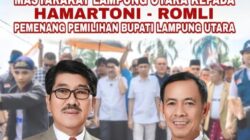 Paslon Hamartoni – Romli Meraih Kemenangan Pilkada Lampura Berdasarkan Real Count