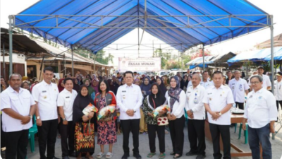 PJ Bupati M.Firsada Tubaba Kembali Mengelar Pasar Murah