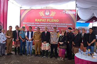 Pasangan 01 Hamartoni Romli Unggul 60,03 % Hasil Rapat Pleno Rekapitulasi Penghitungan Suara Pemilihan Bupati Dan Wakil Bupati Yang Di Gelar KPU