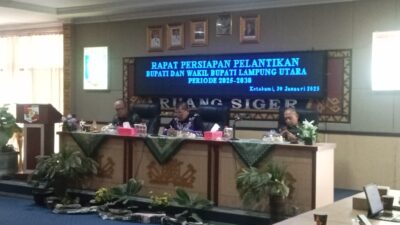 Tim Transisi Hamartoni – Romli Hadiri Rapat Persiapan Pelantikan Bupati Dan Wakil Bupati Lampura Periode 2025 – 2030